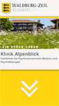 Mobile Screenshot of klinik-alpenblick.de